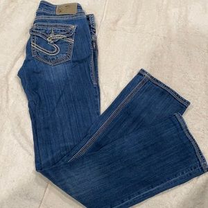 Woman’s Silver Jeans